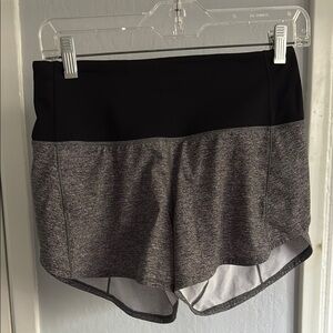 Women's Black and Gray Shorts